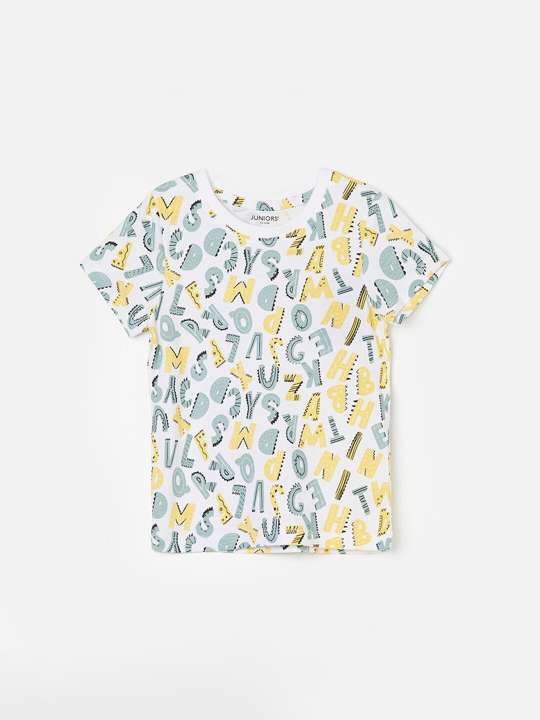 

Juniors by Lifestyle Boys Cotton Printed Tshirt, White