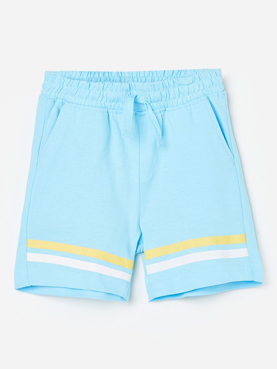 

Juniors by Lifestyle Boys Striped Pure Cotton Shorts, Blue
