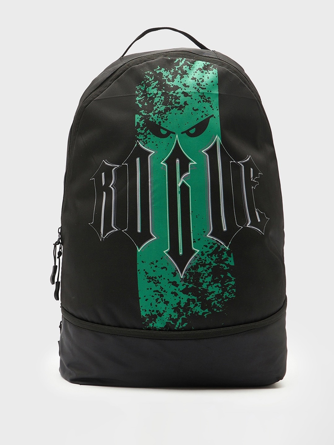 

Bewakoof Unisex Black Rogue Printed Backpack