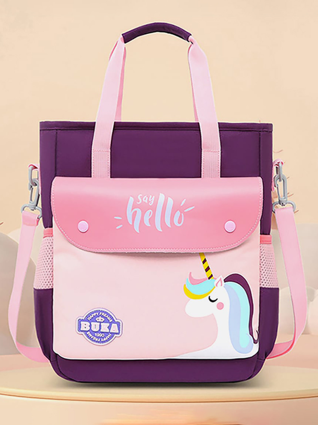 

Little Surprise Box LLP Kids Colourblocked Backpack, Purple