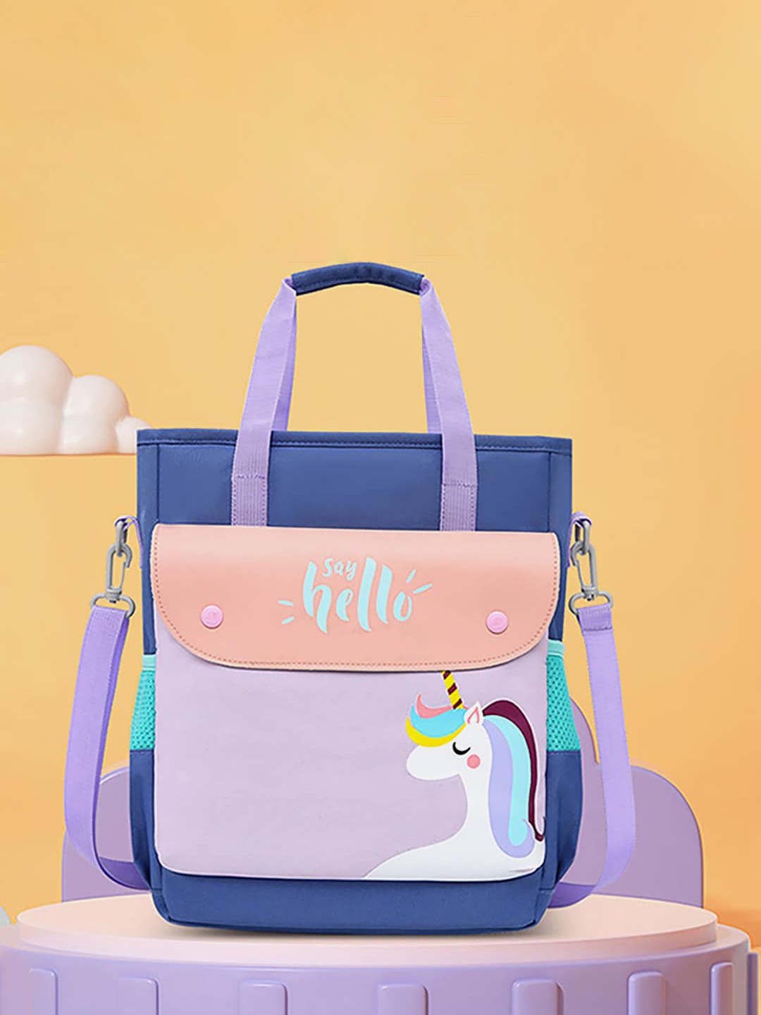 

Little Surprise Box LLP Kids Colourblocked Backpack, Purple
