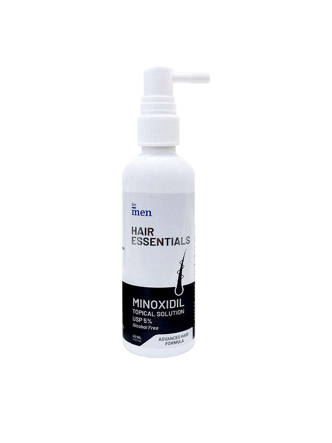 

ForMen Hair Essentials 5% Minoxidil Hair Topical Solution - 60ml, White