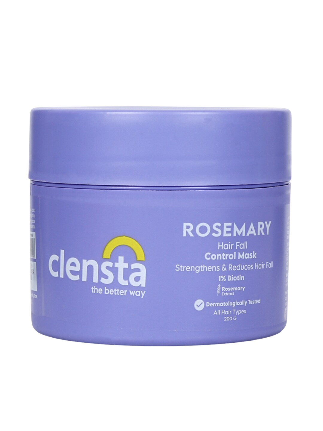 

Clensta Rosemary Hair Fall Control Mask With Biotin For Hair Fall & Strengthens Hair-200ml, Purple