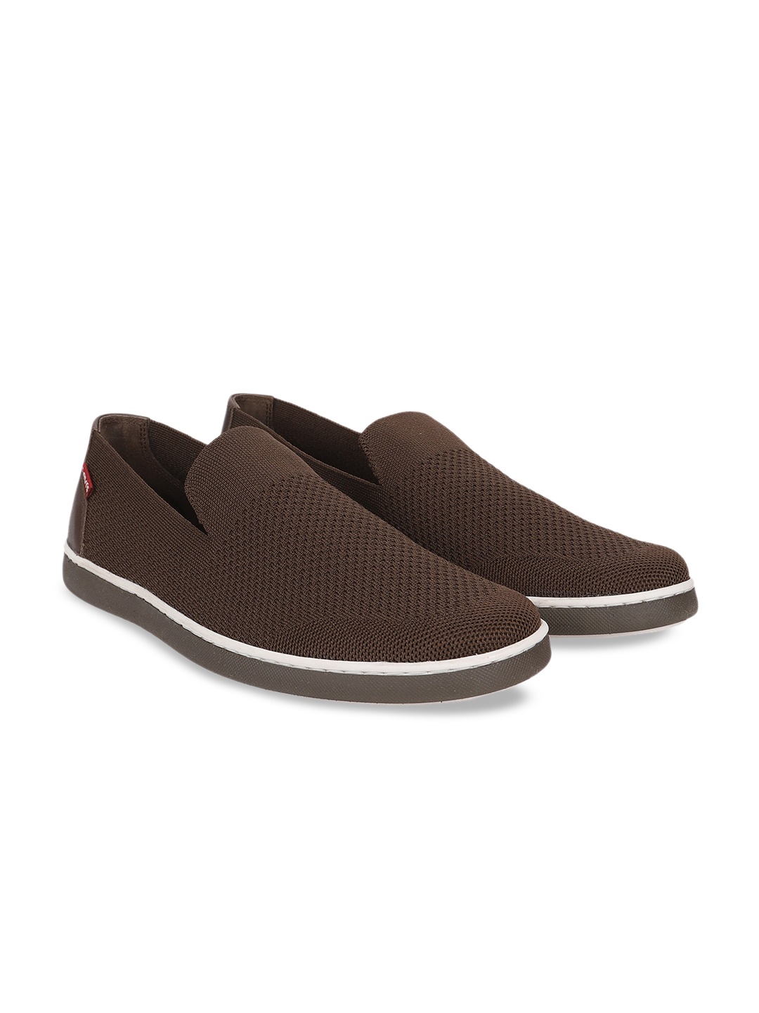 

Levis Men Perforations Slip-On Sneakers, Brown