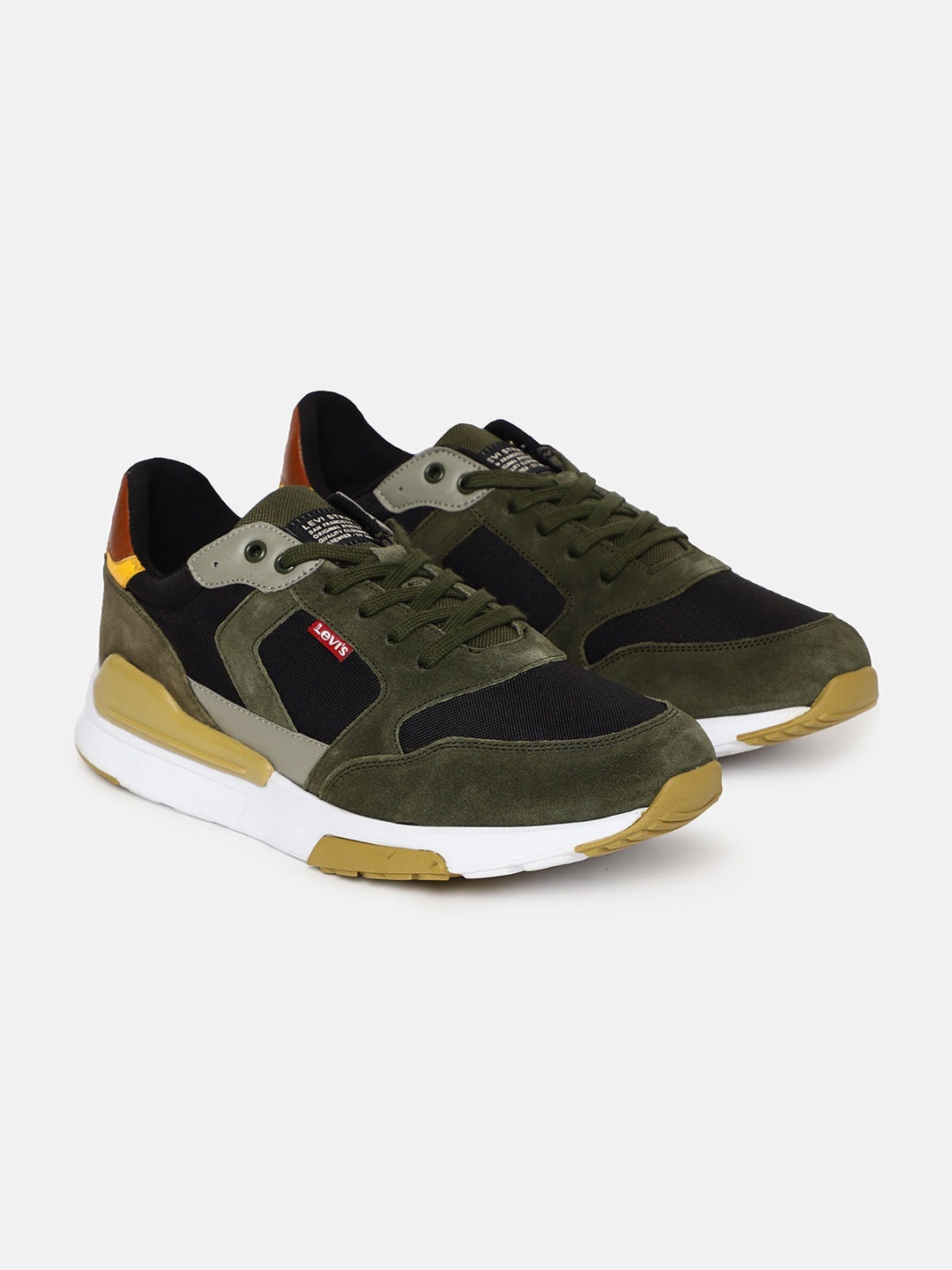 

Levis Men Colourblocked Sneakers, Green