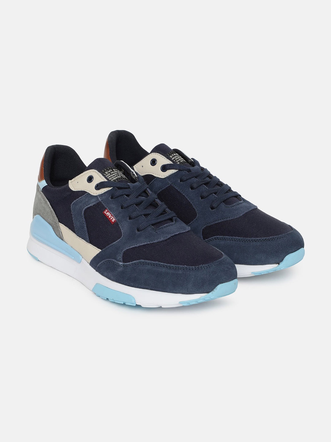 

Levis Men Textured Sneakers, Navy blue