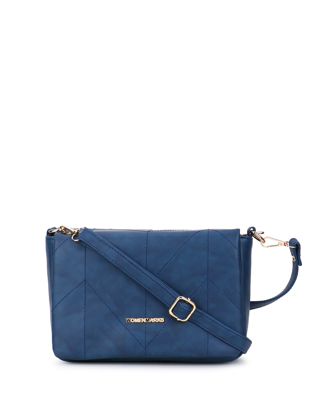 

WOMEN MARKS Structured Sling Bag, Blue