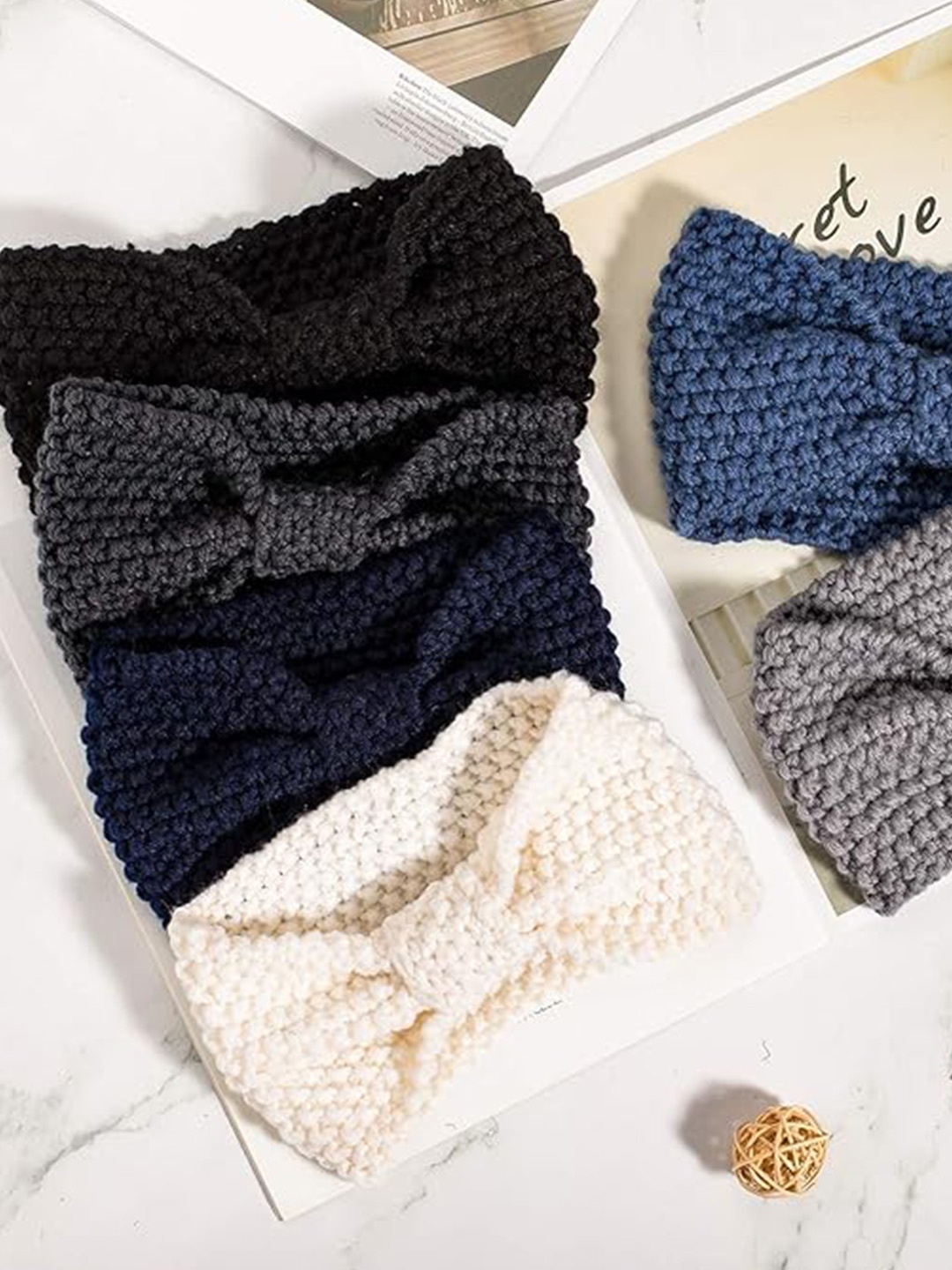 

CHRONEX 2-Pcs Knitted Headband, Assorted