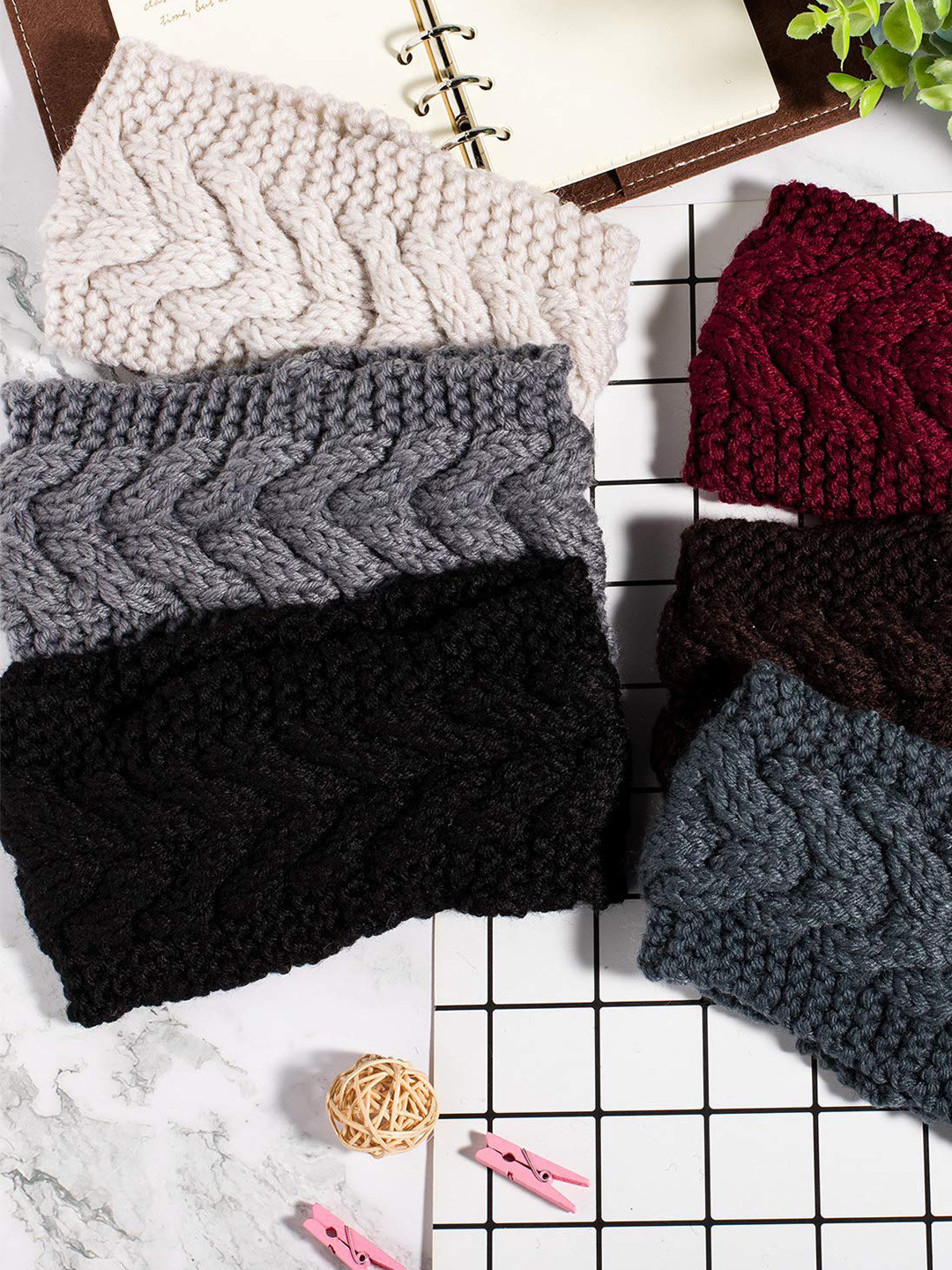 

CHRONEX 2-Pcs Knitted Headband, Assorted