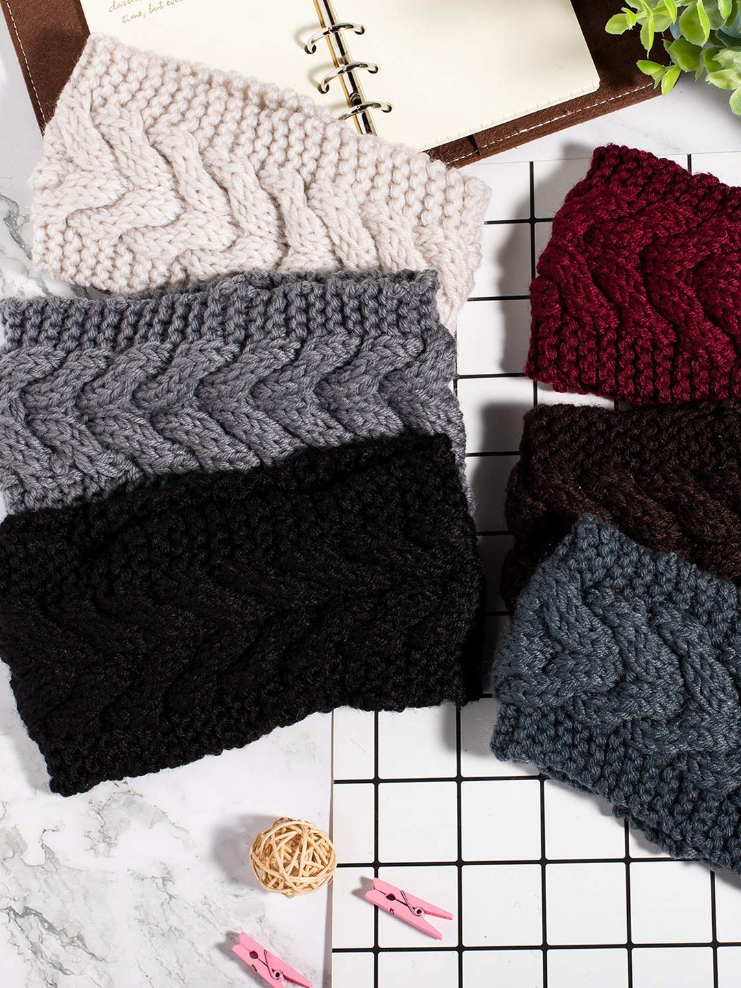

CHRONEX 2-Pcs Knitted Headband, Assorted