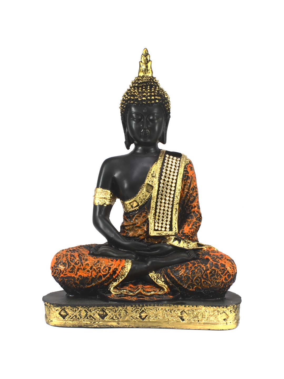 

TECHEL Black & Gold Toned Buddha Idol Showpiece