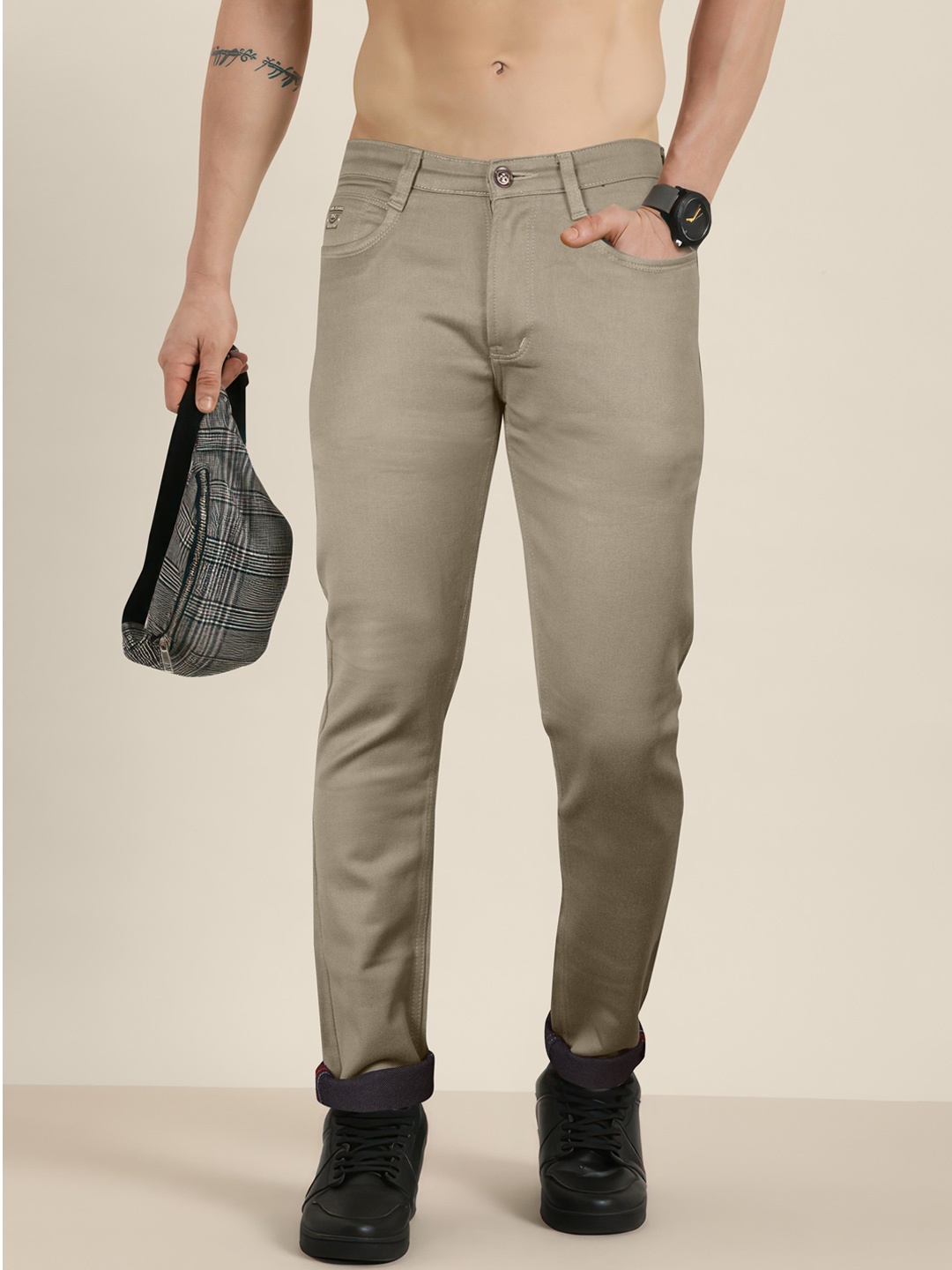 

Jb Just BLACK Men Urban Slim Fit Jeans, Beige