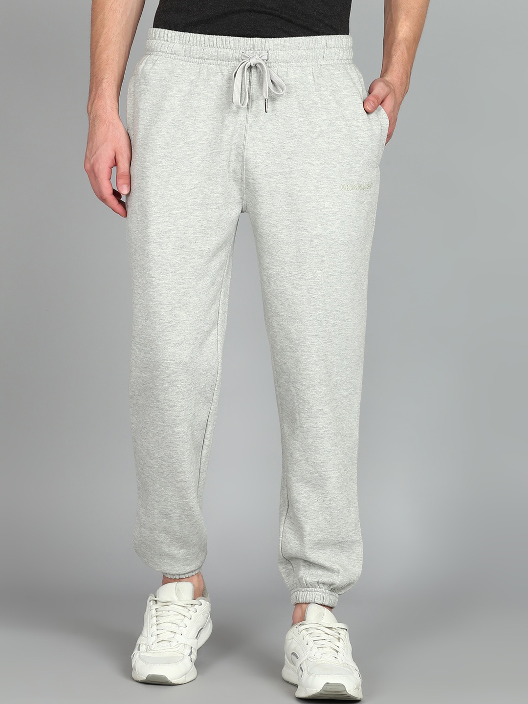 

Alan Jones Men Cotton Mid Rise Jogger, Grey