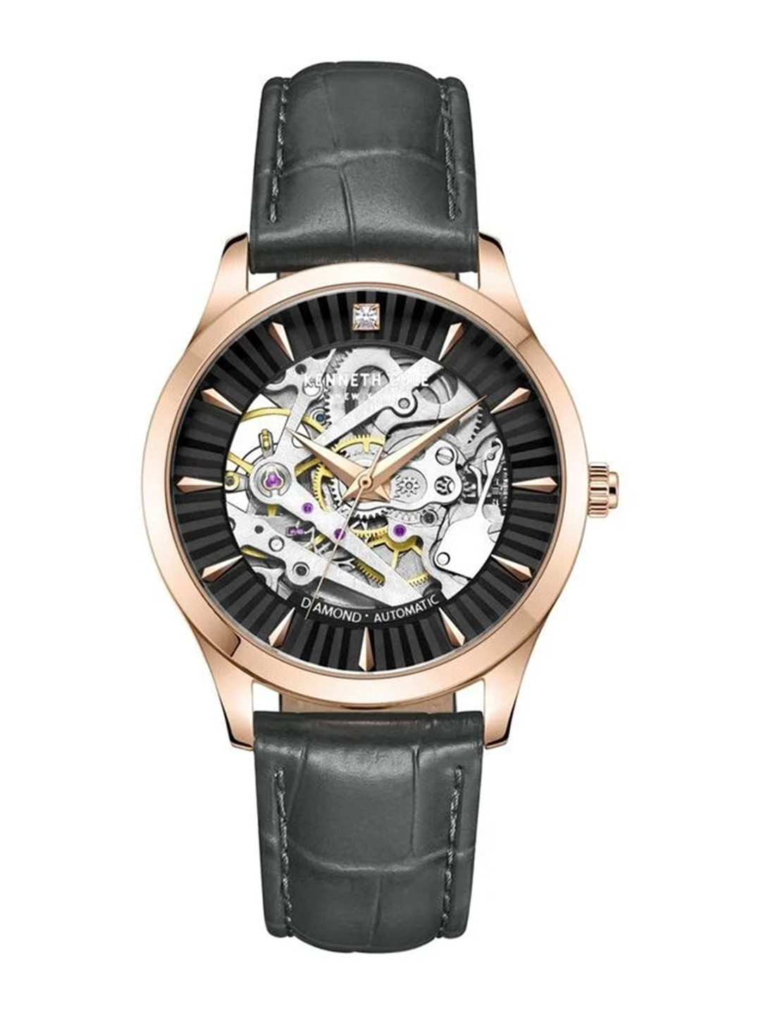 

Kenneth Cole Women Straps Analogue Automatic Motion Powered Watch KCWLE2235502LD, Black