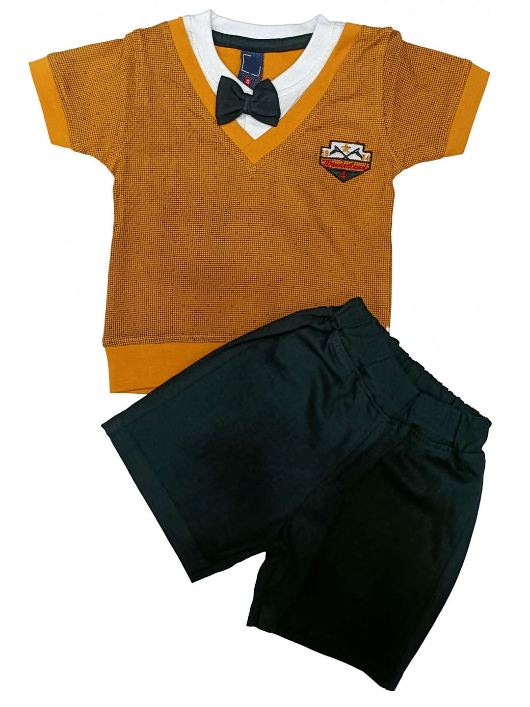 

BAESD Infants Boys Pure Cotton T-shirt with Shorts, Brown