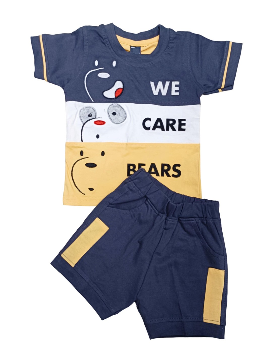 

BAESD Kids Striped T-shirt with Shorts, Blue