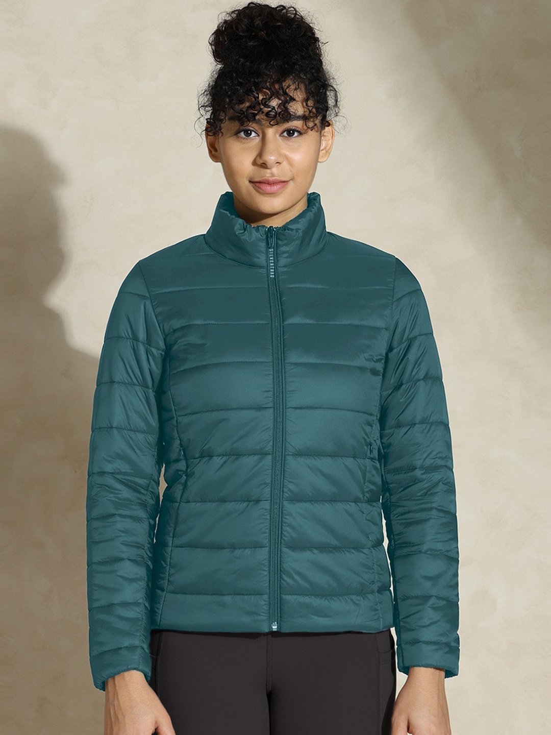 

Silvertraq Mock Collar Therma-Fit Puffer Jacket, Teal