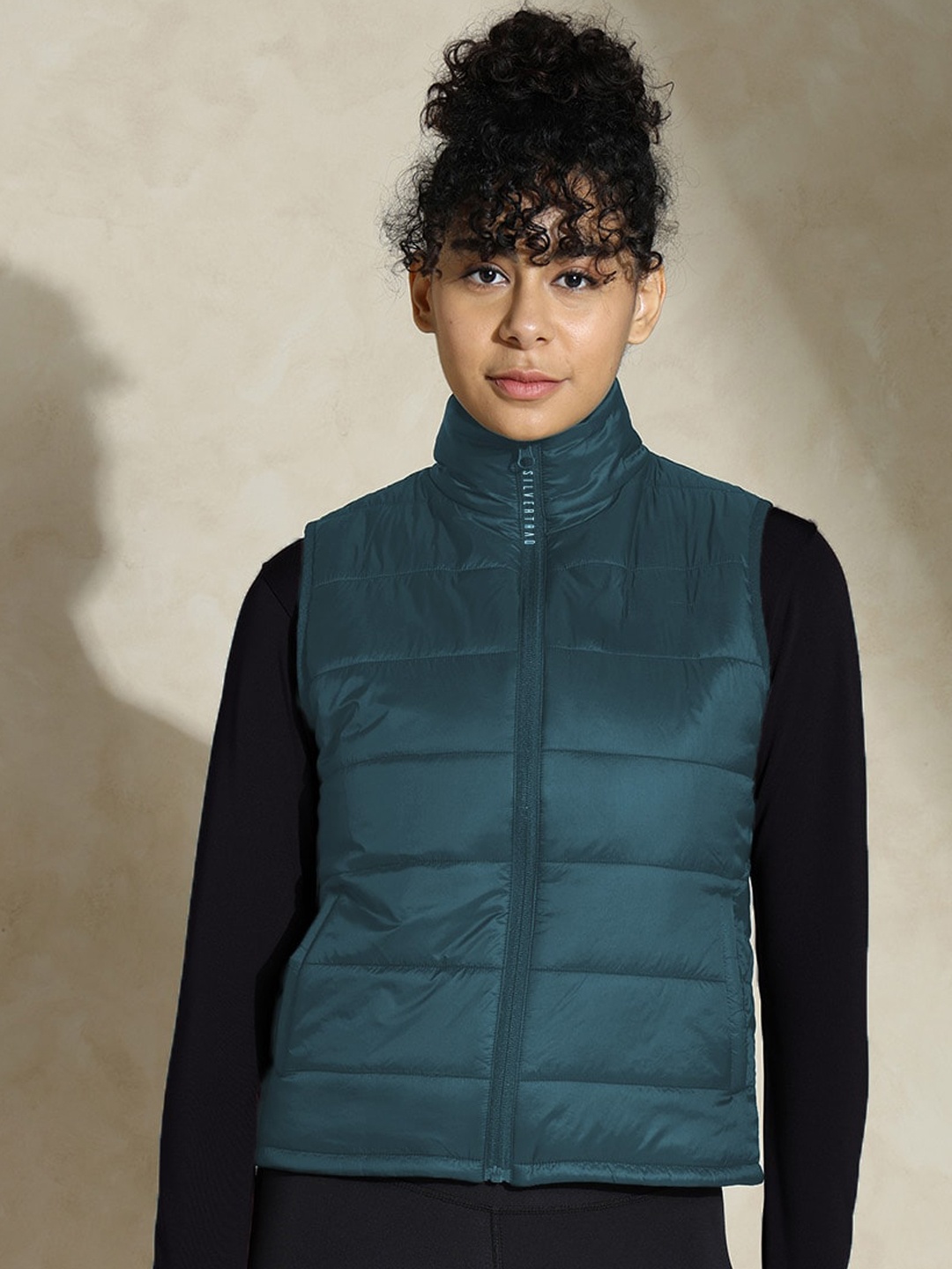 

Silvertraq High Neck Therma-Fit Puffer Jacket, Teal