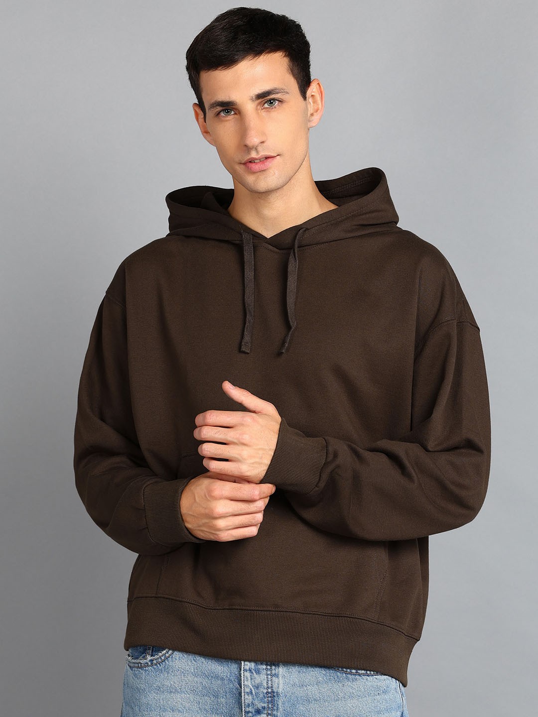 

Alan Jones Hooded Oversized Sweatshirt, Brown