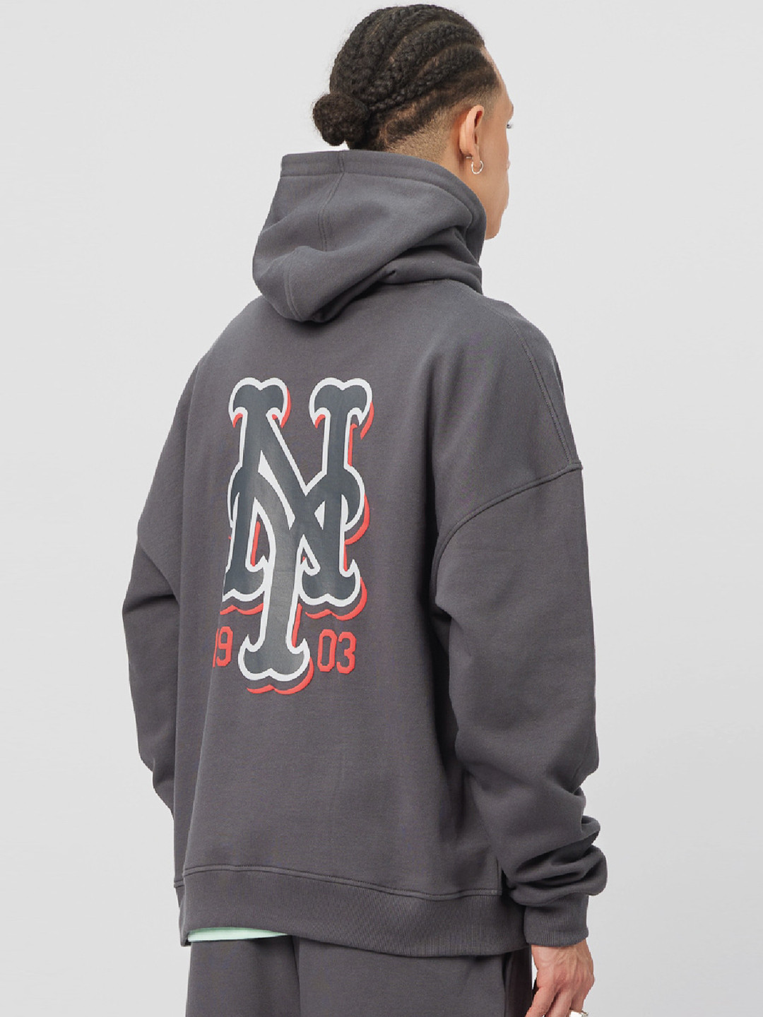 

Koovs Typography Printed Cotton Pullover Straight Sweatshirt, Grey