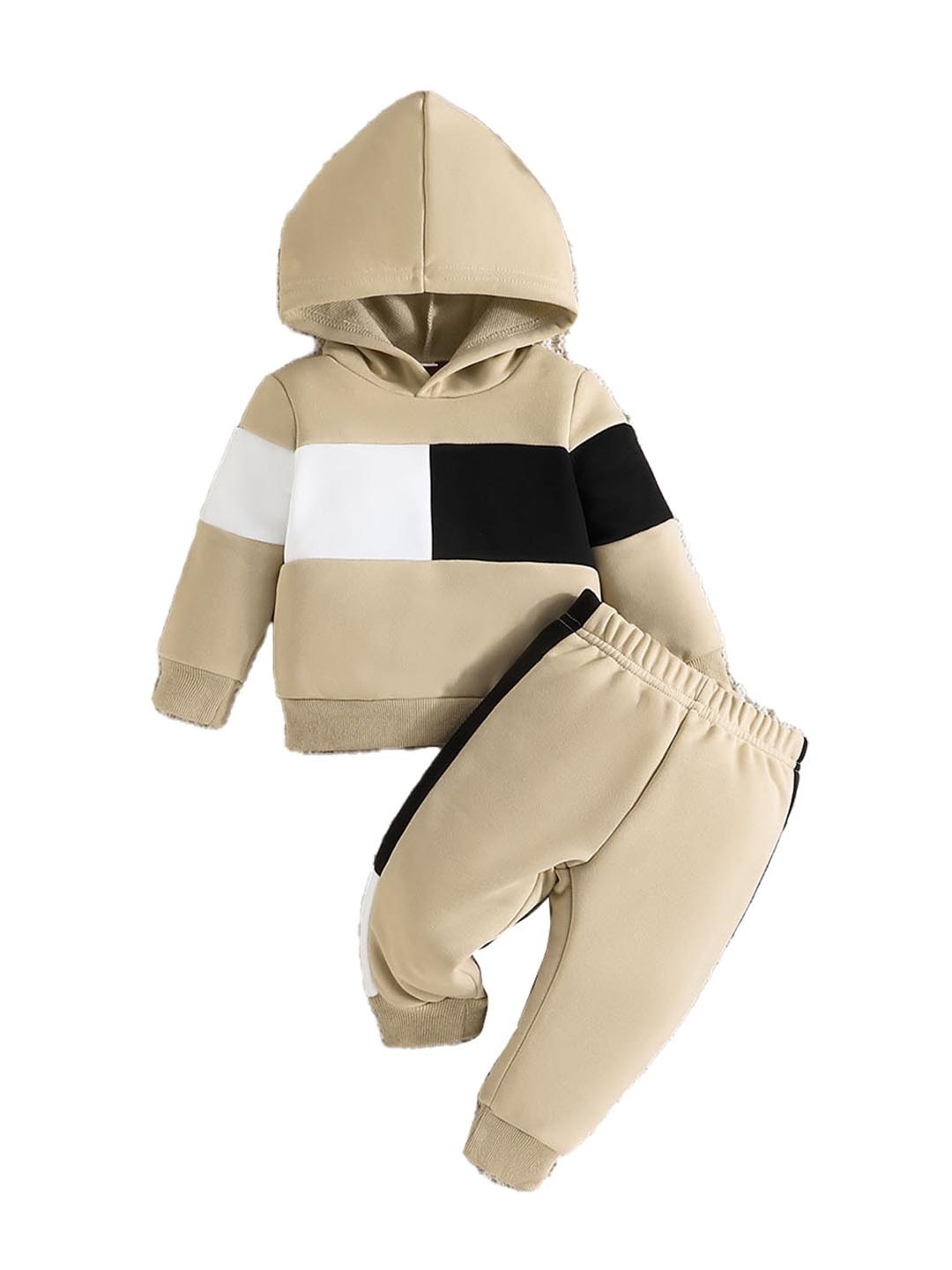 

StyleCast Beige Boys Colourblocked Top with Pyjamas