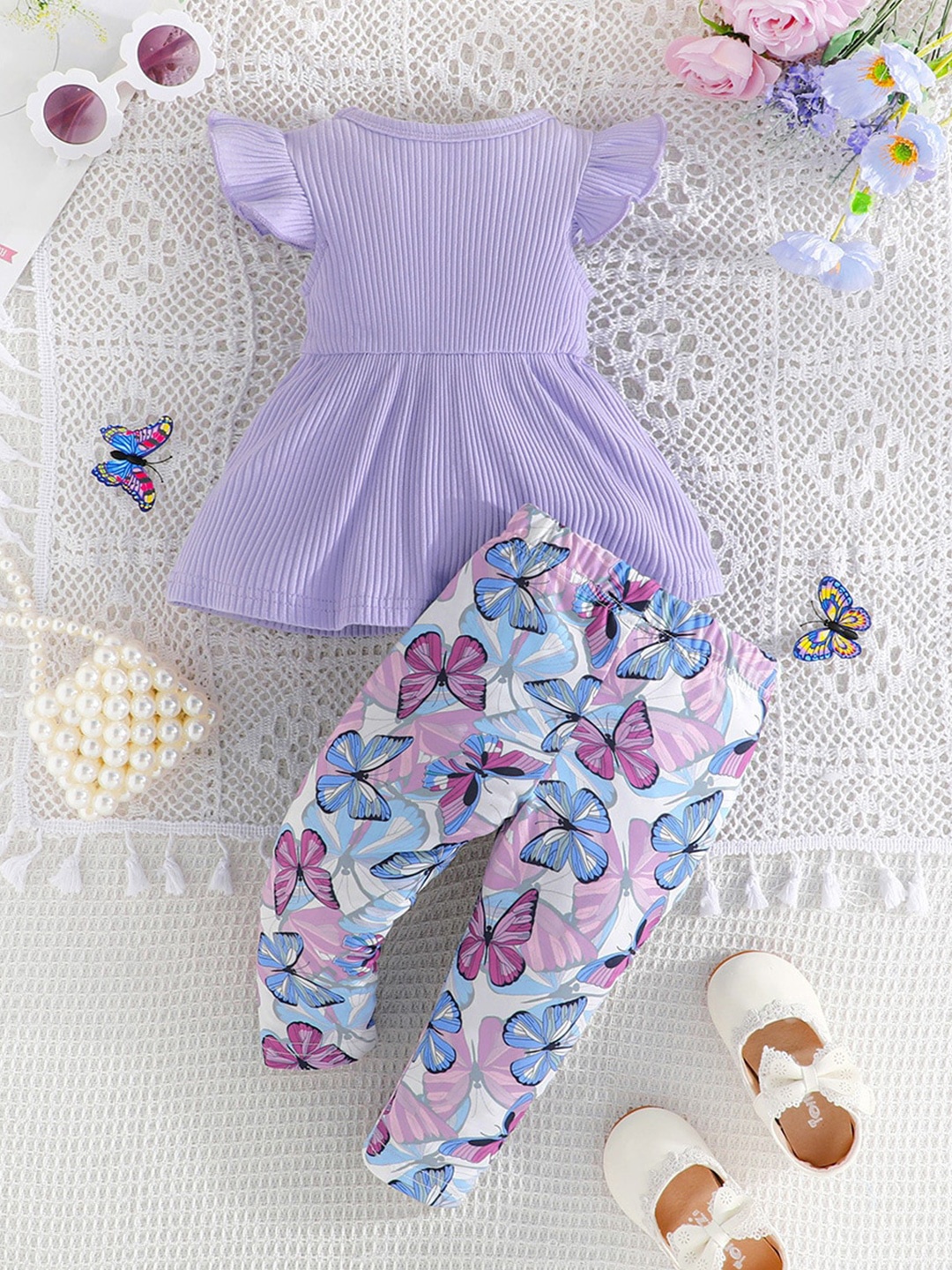 

StyleCast Girls Purple Pure Cotton Top With Pyjama