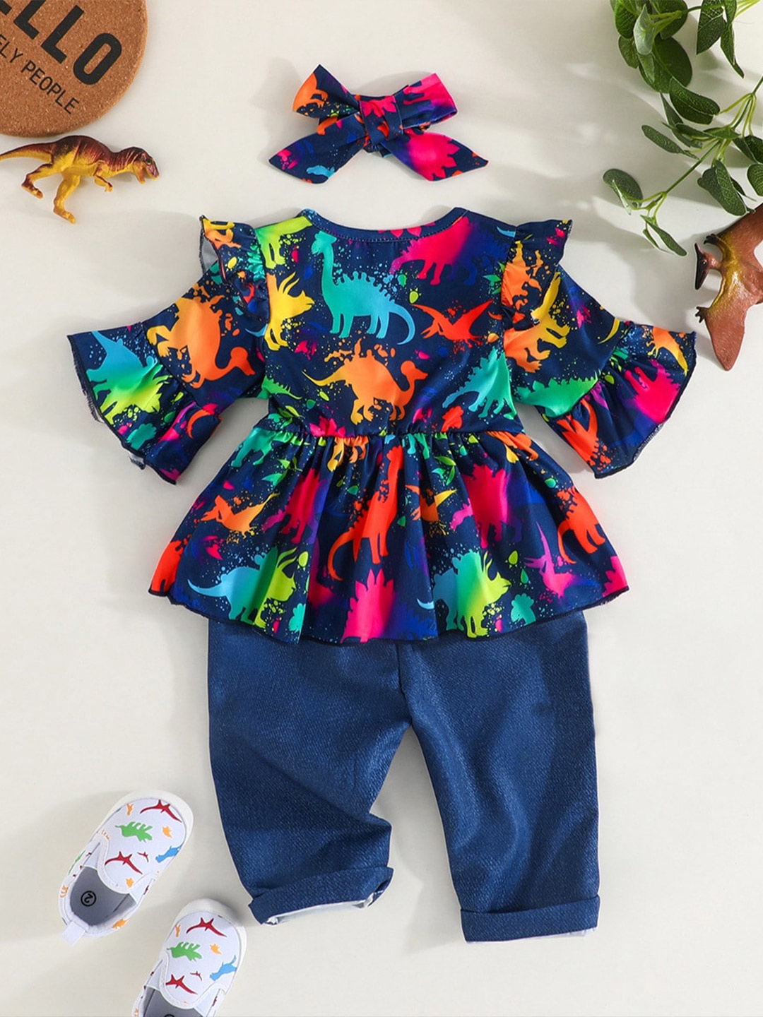 

StyleCast Navy Blue Girls Printed Top with Pyjamas