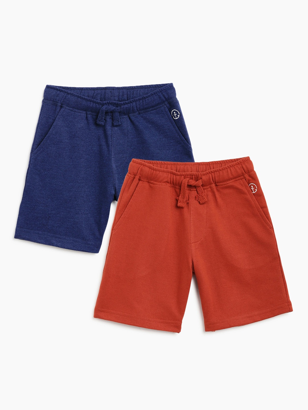

Campana Pack of 2 Boys Mid-Rise Terry Shorts, Blue