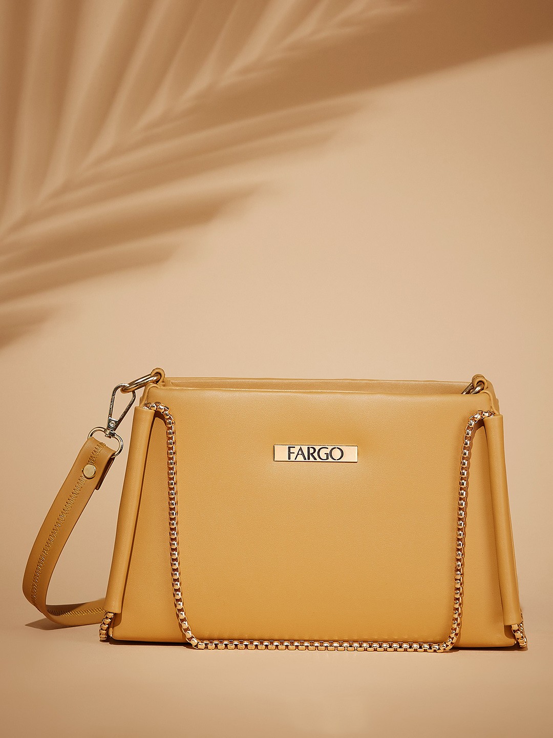 

FARGO PU Structured Sling Bag, Yellow
