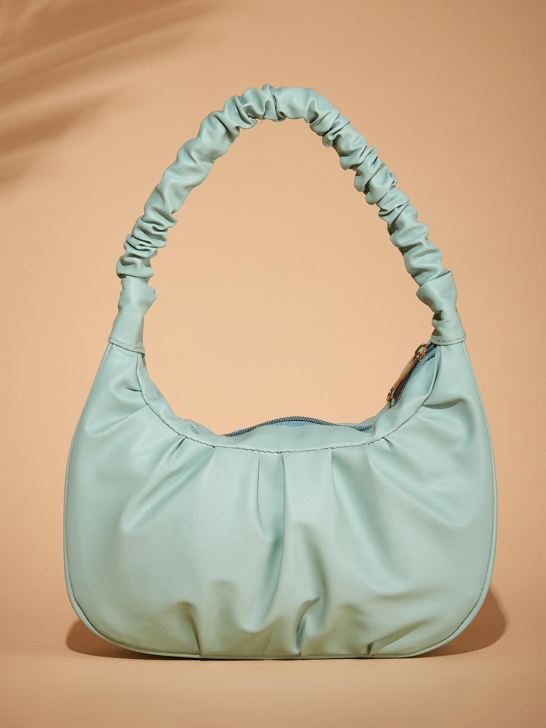 

FARGO Textured Structured Hobo Bag, Green