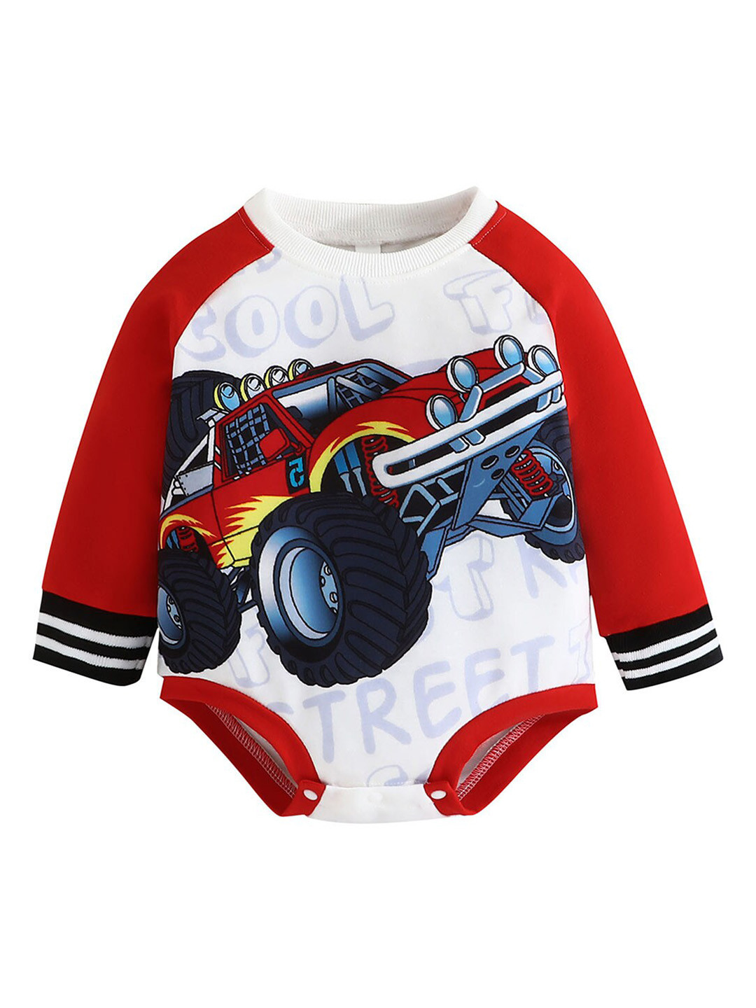 

StyleCast Infant Boys Red Printed Bodysuit
