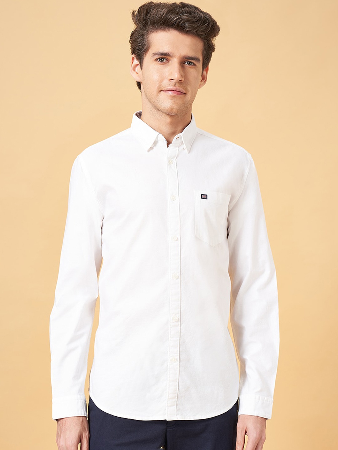 

BYFORD by Pantaloons Slim Fit Cotton Casual Shirt, White