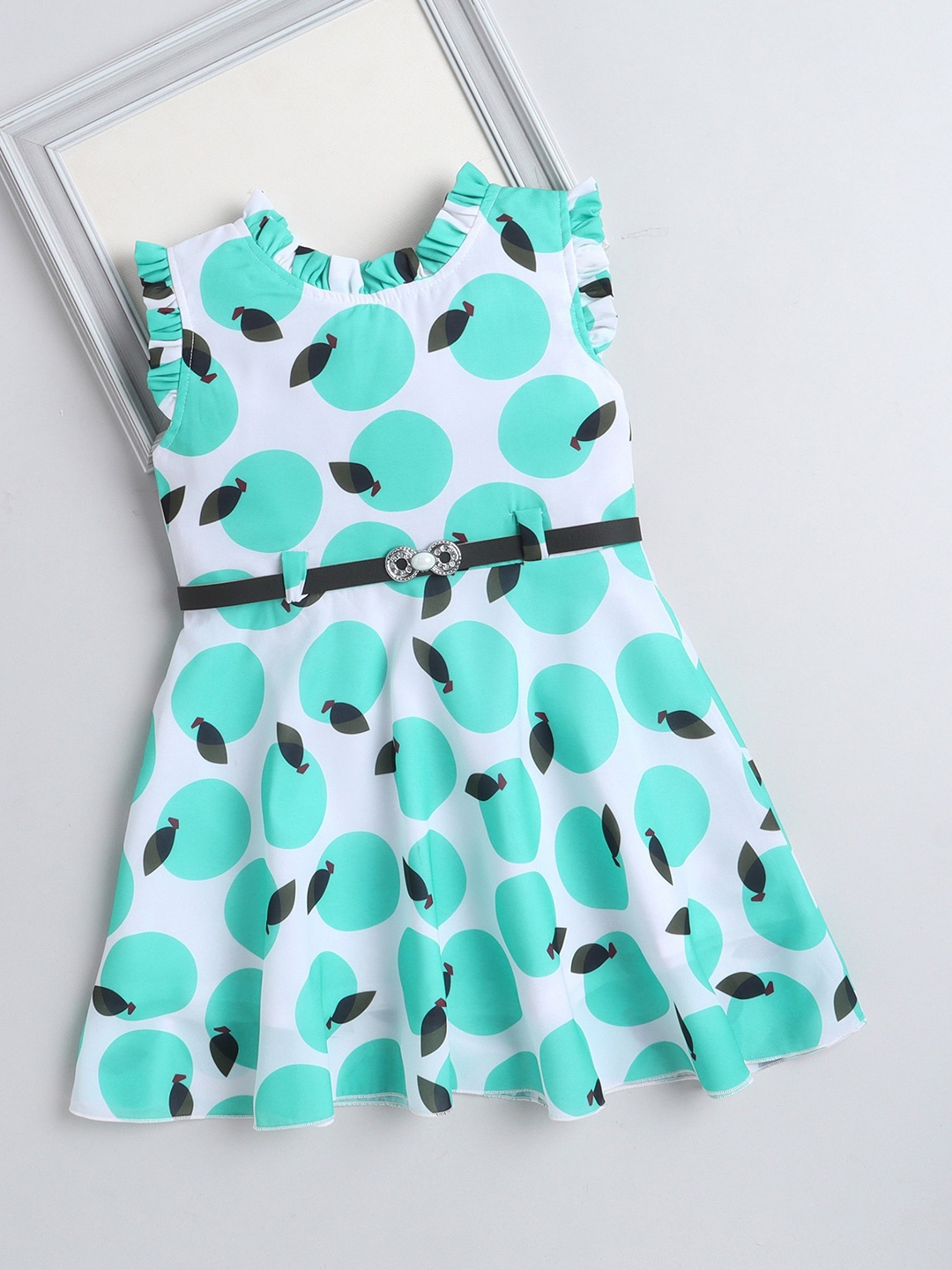 

The Magic Wand Girls Fruit Printed Print Fit & Flare Dress, Blue
