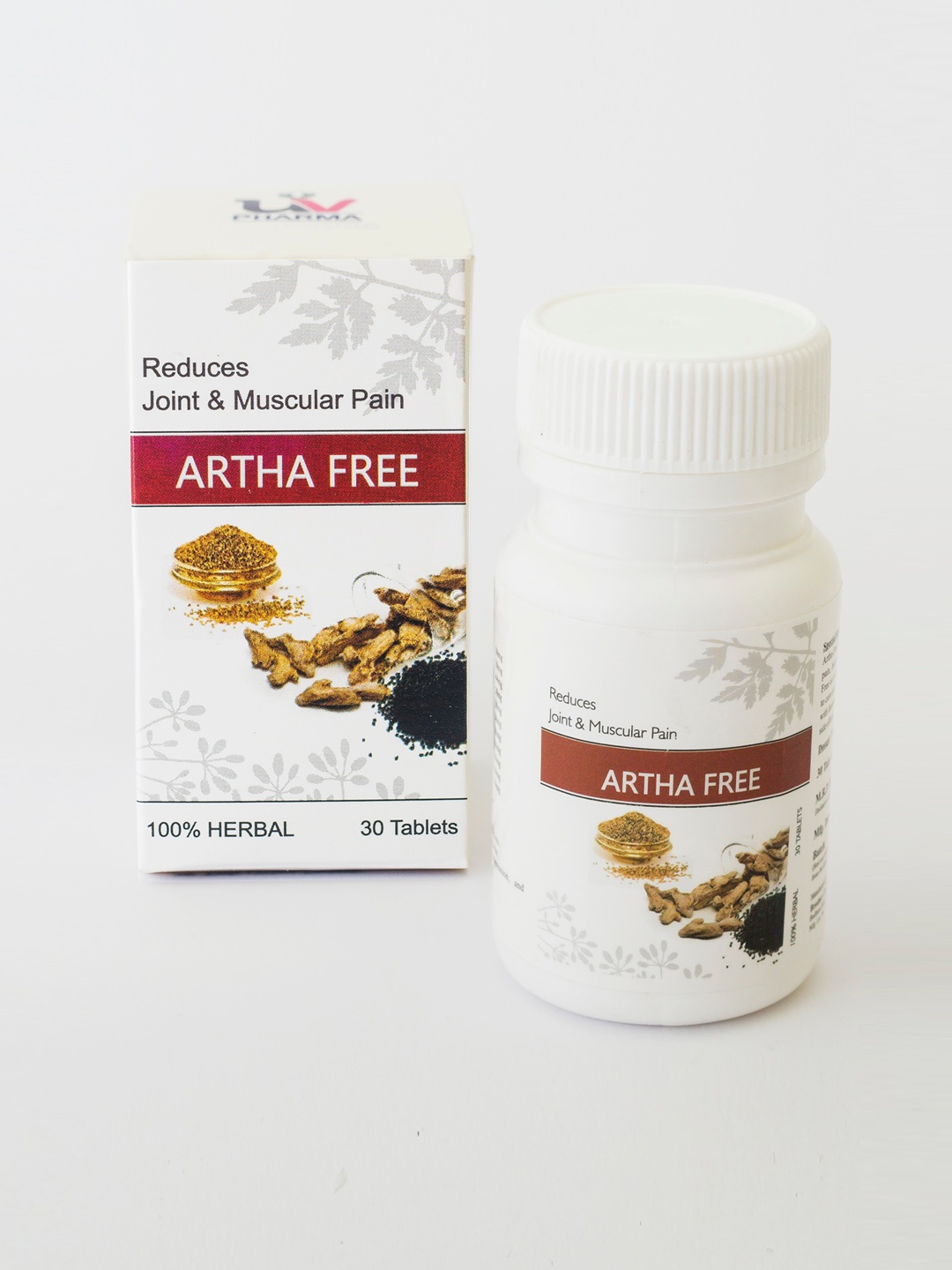 

UV PHARMA Artha Free Tablets For Joint Pain & Muscle Pain - 30 Tablets, Red