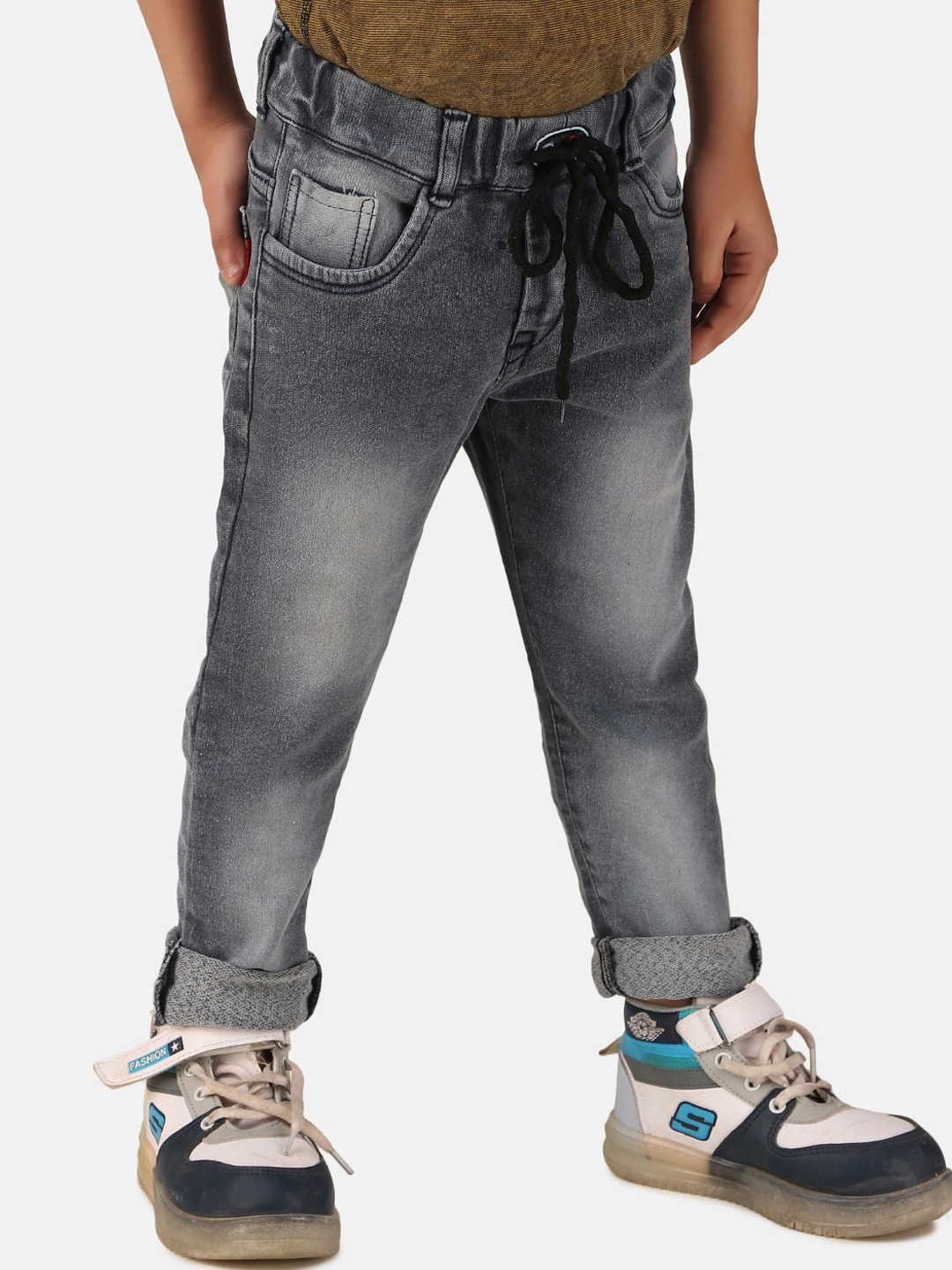 

BAESD Boys Jogger Heavy Fade Cotton Jeans, Grey