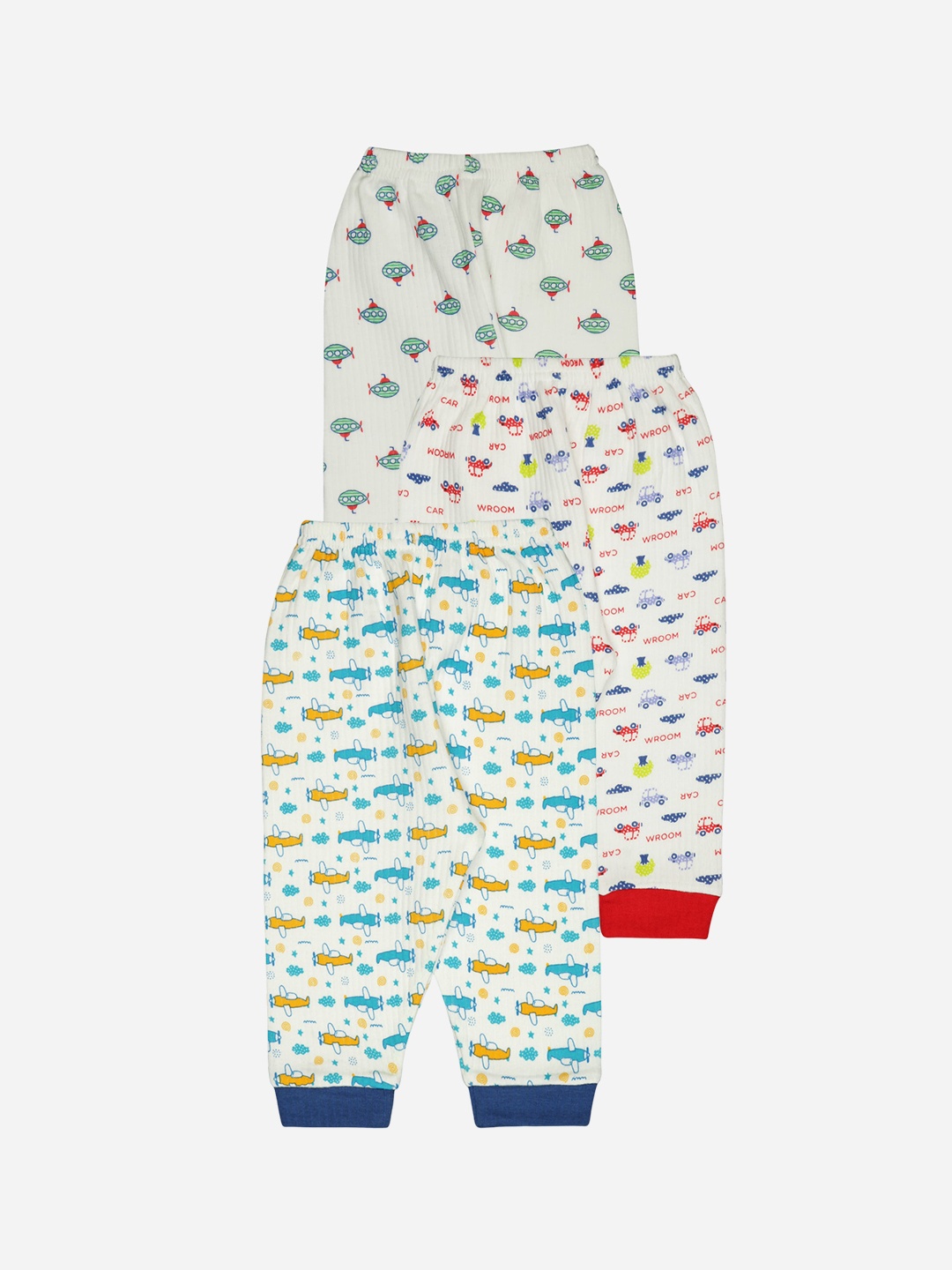 

BODYCARE INSIDER Infants Pack Of 3 Assorted Printed Thermal Bottoms
