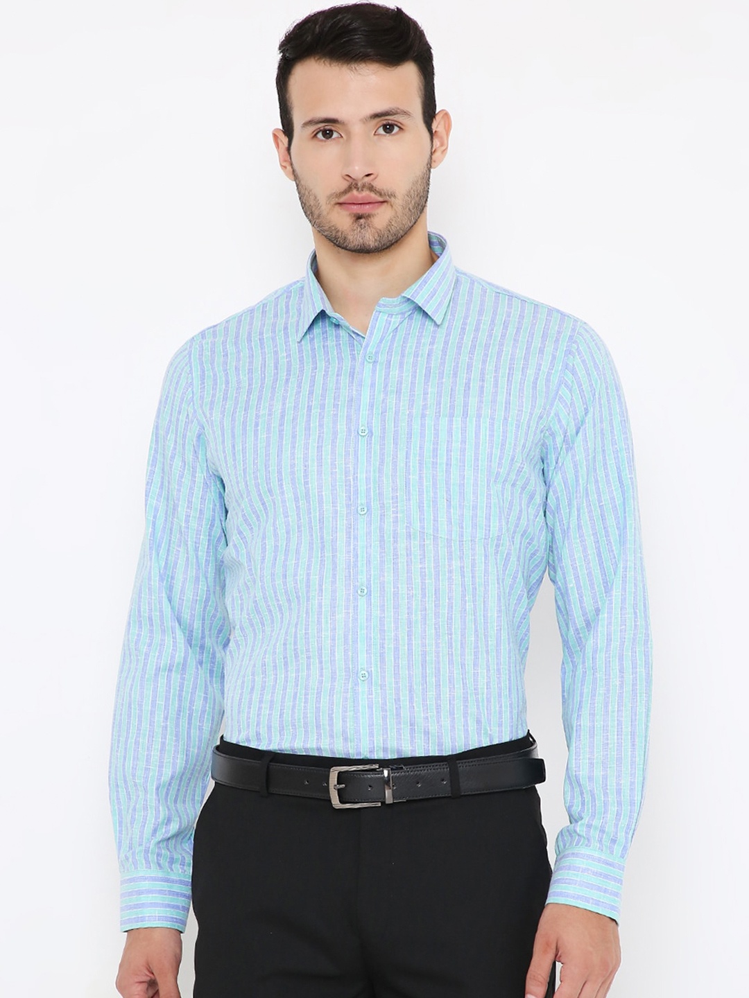

Maharaja India Slim Slim Fit Formal Shirt, Blue