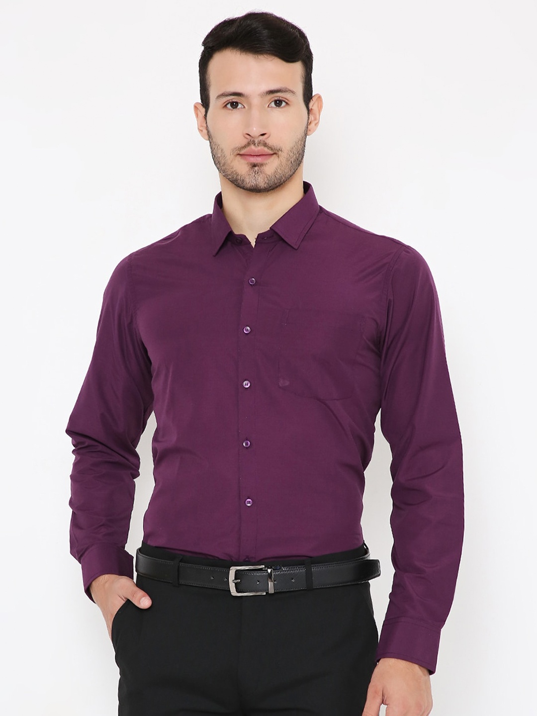 

Maharaja India Slim Slim Fit Formal Shirt, Purple