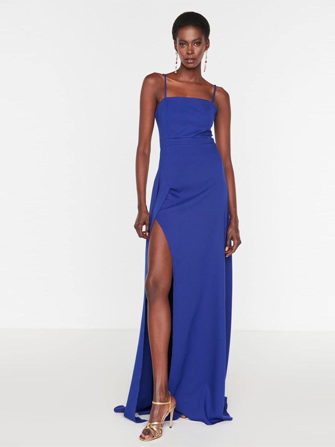 

Trendyol Shoulder Straps Maxi Dress, Blue