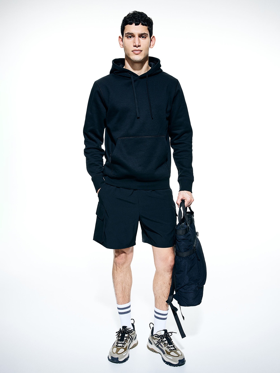 

H&M Drymove Regular Fit Sports Hoodie, Black