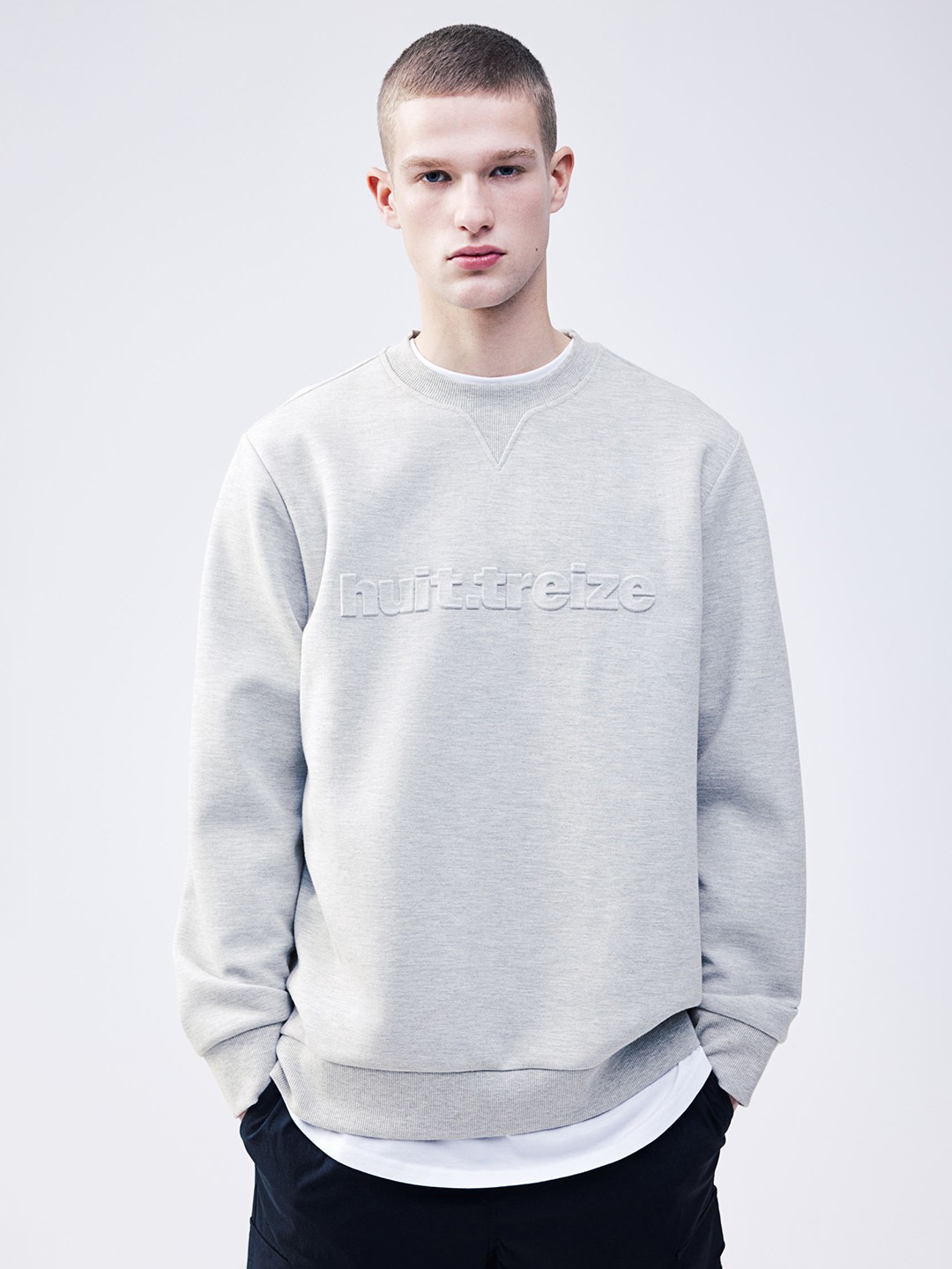 

H&M Regular Fit Scuba Sweatshirt, Grey