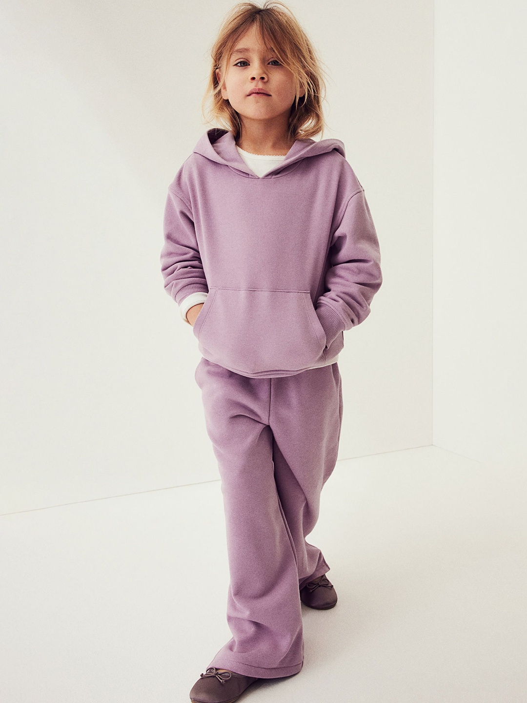 

H&M Girls Wide Joggers, Purple