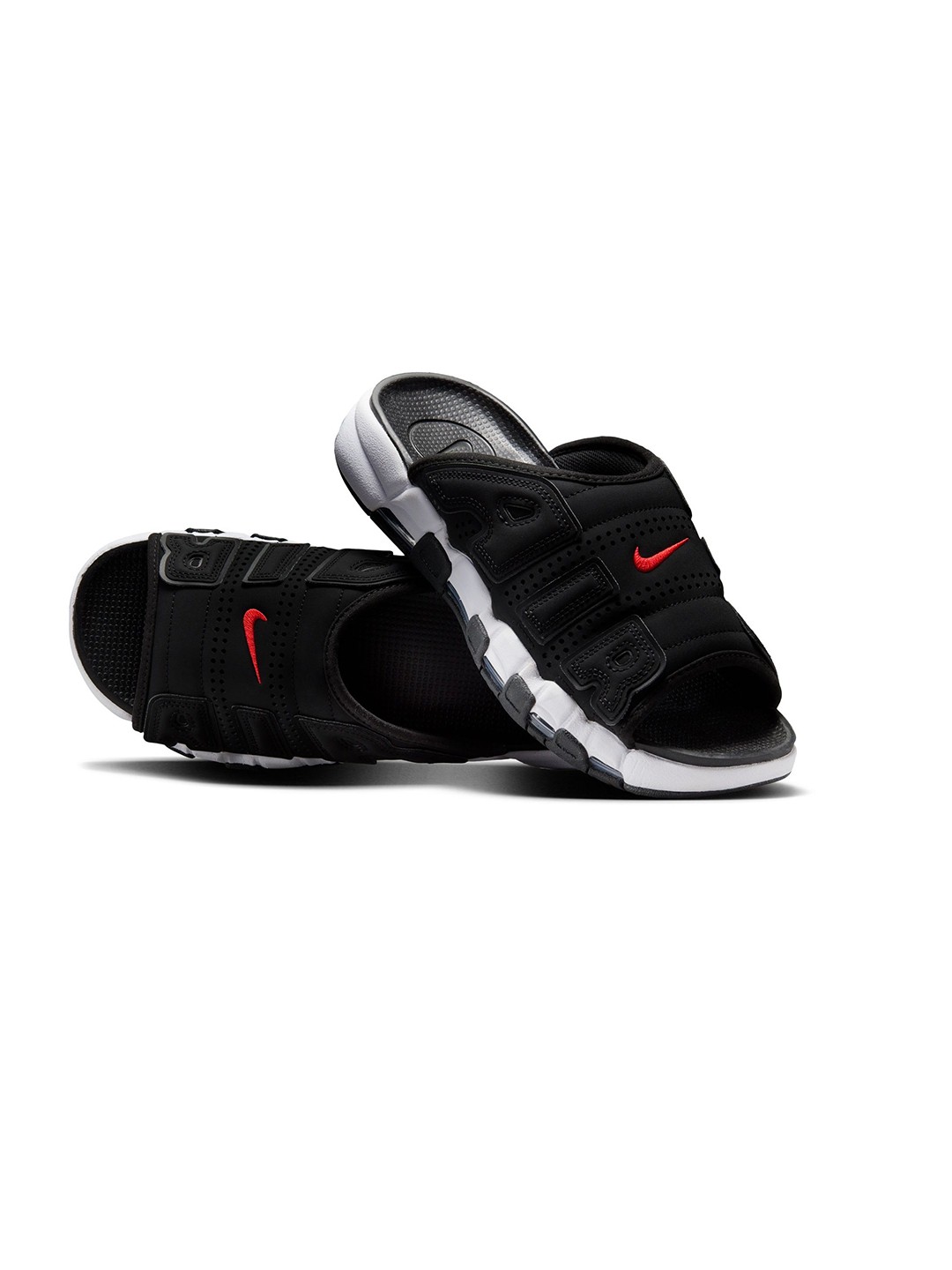 

Nike Men Air More Uptempo Slides, Black