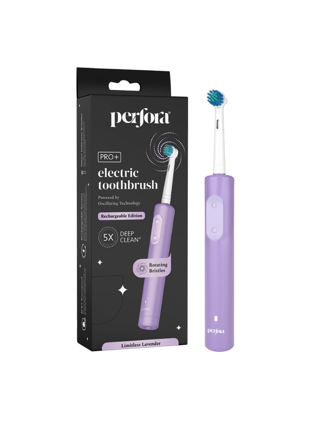 

Perfora Pro+ Oscillating Toothbrush - Lavender, Purple