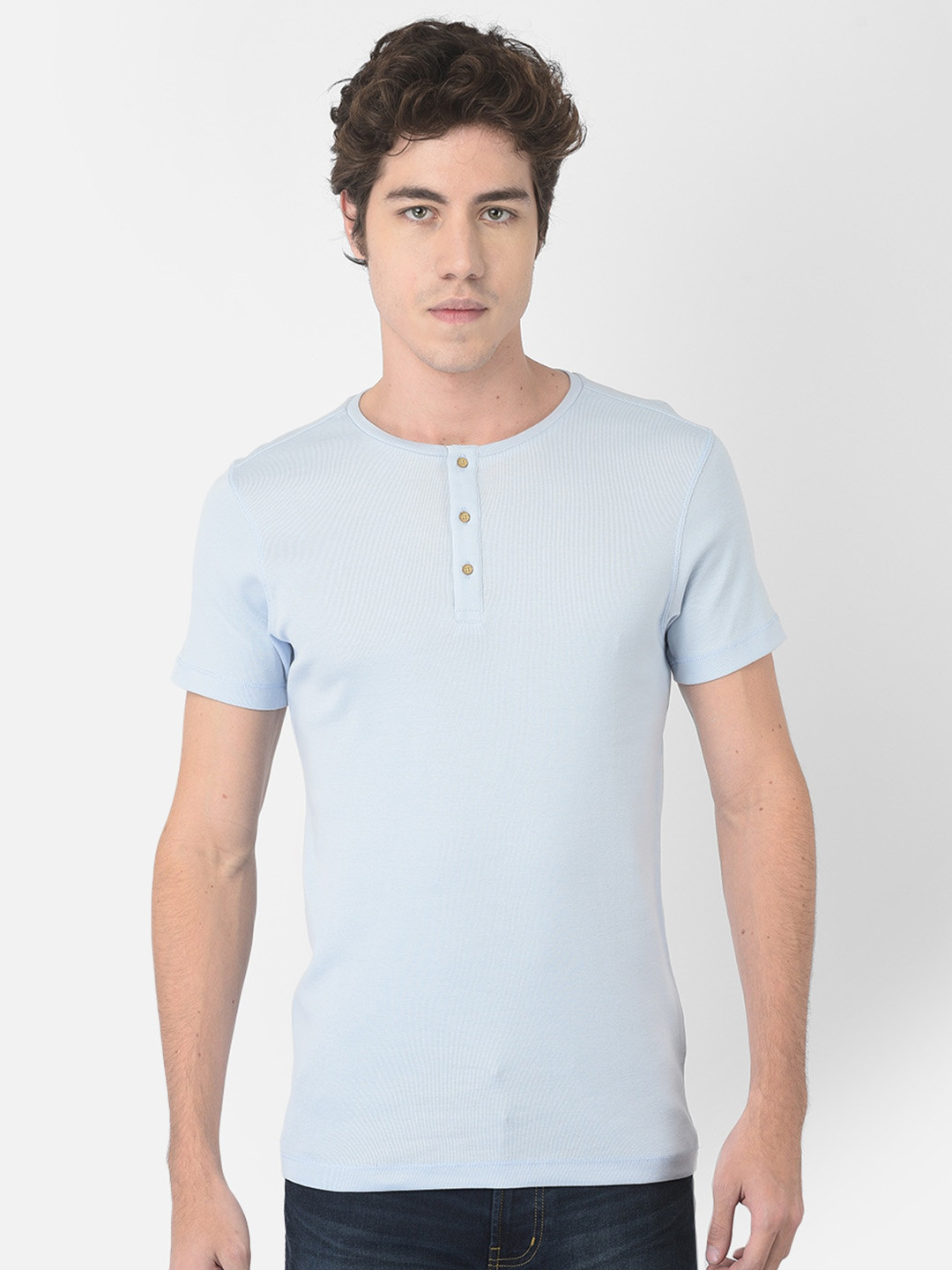 

Numero Uno Slim Fit Henley Neck T-shirt, Blue