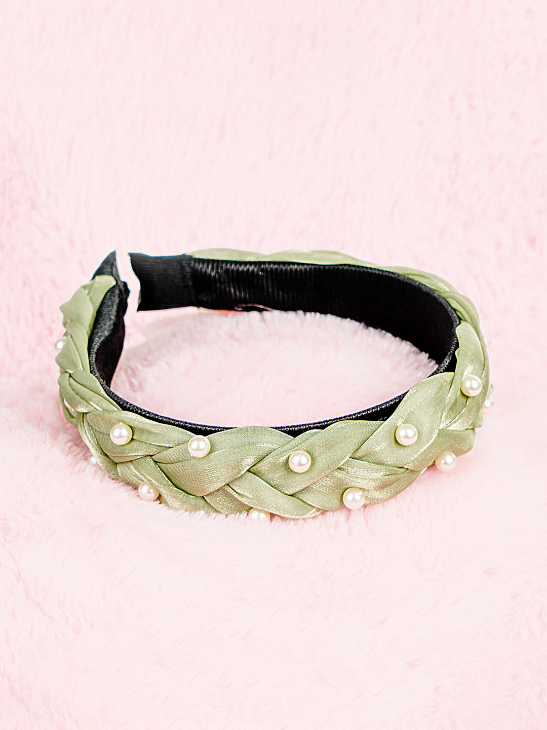 

Bella Moda Girls Pearl Beaded Hairband, Green