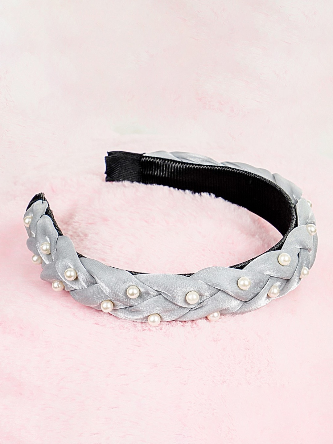 

Bella Moda Girls Embellished Beaded Hairband, Grey