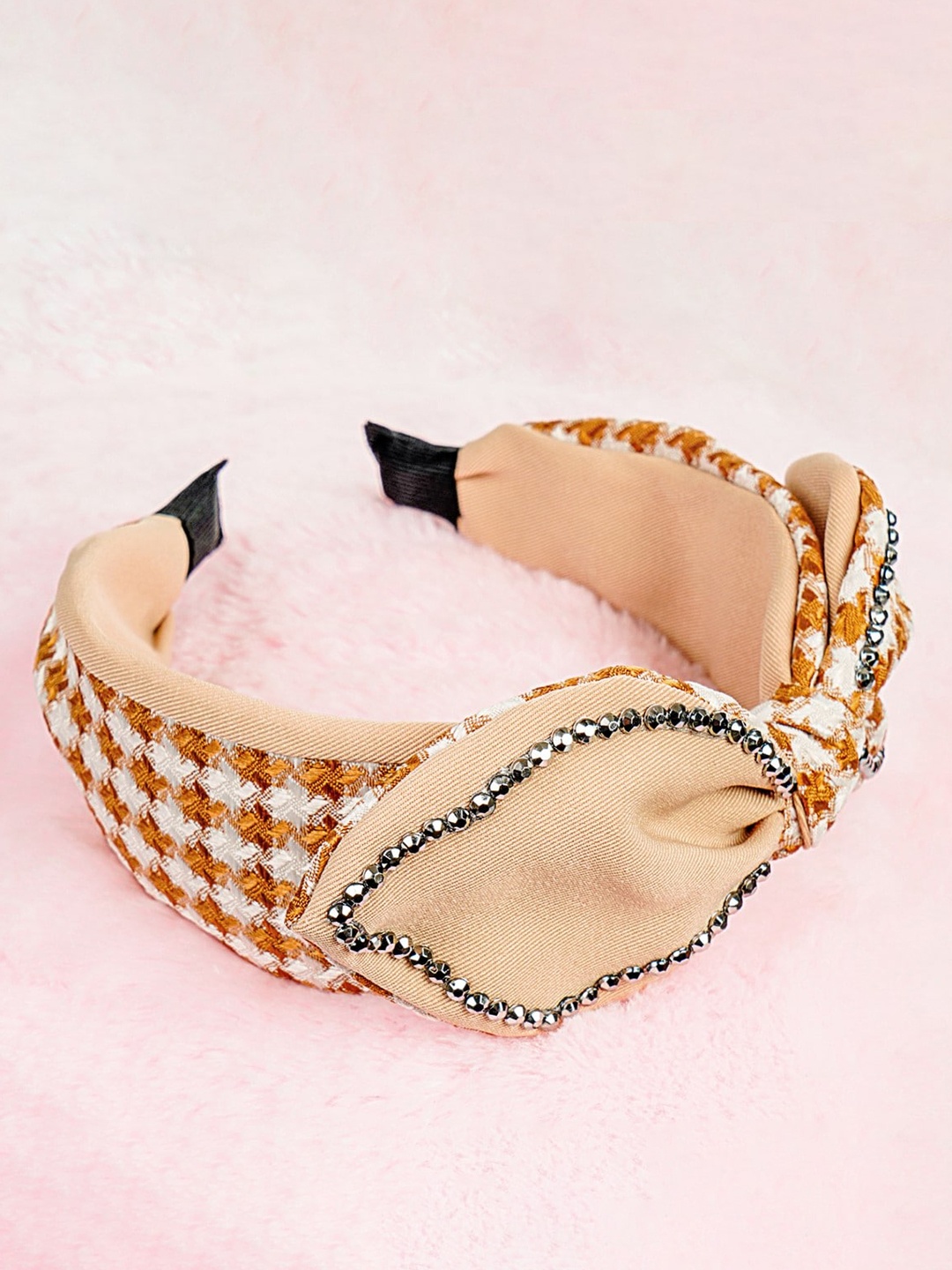 

Bella Moda Girls Embellished Hairband, Brown