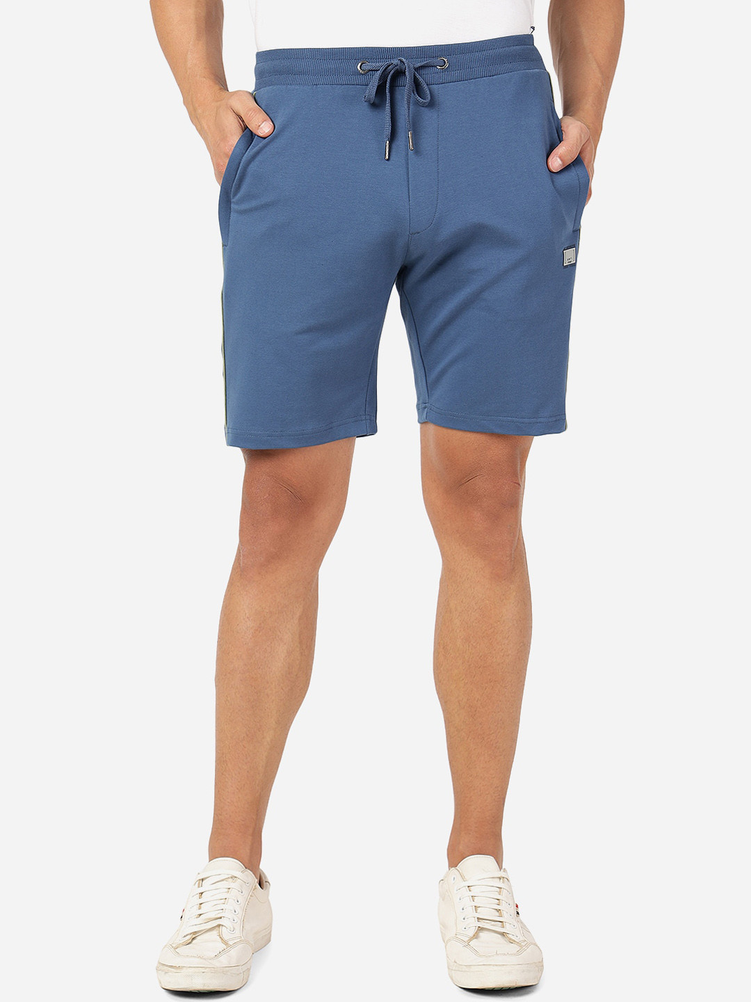 

JADE BLUE Men Slim Fit Pure Cotton Shorts