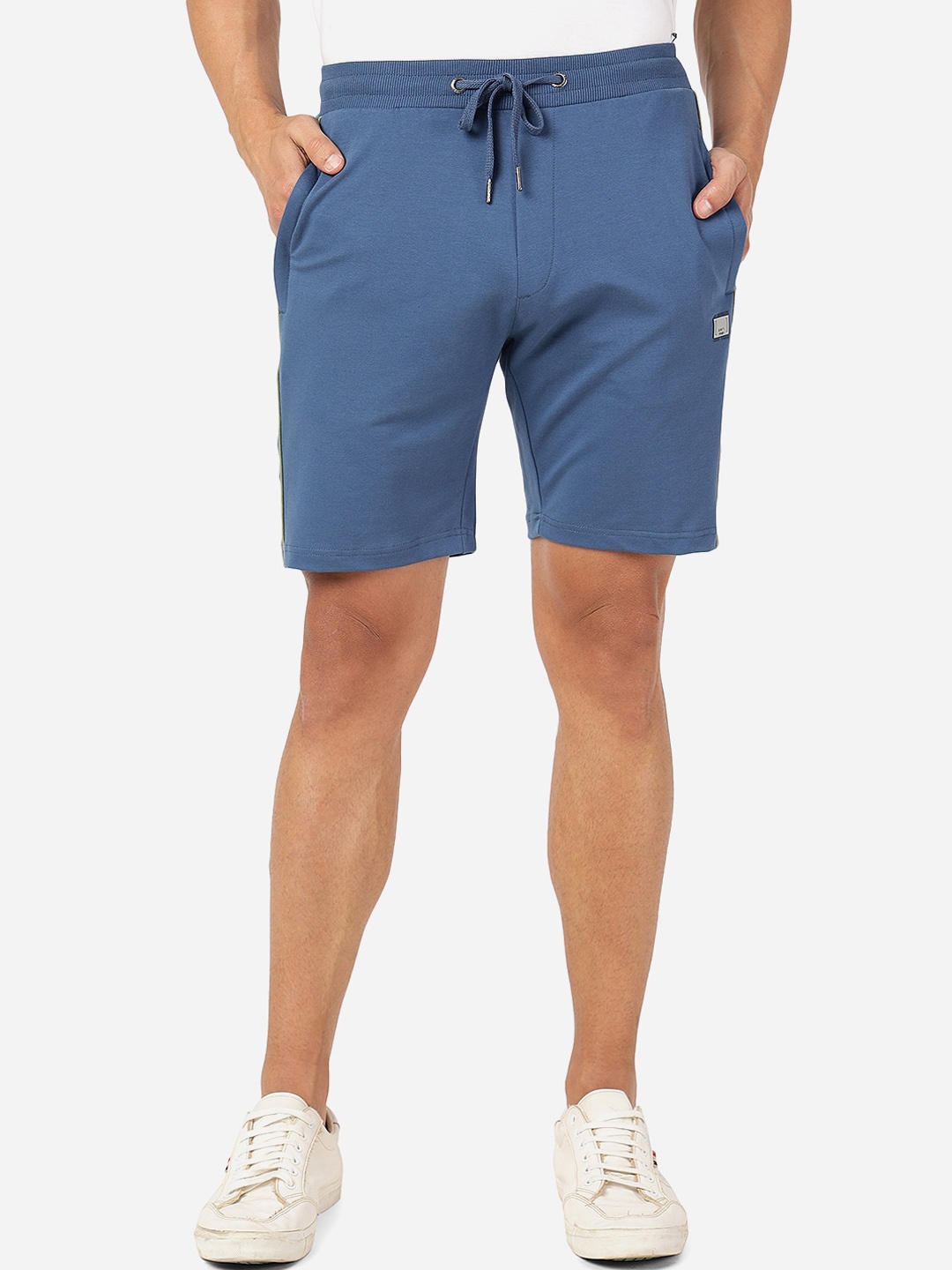 

JADE BLUE Men Slim Fit Pure Cotton Shorts